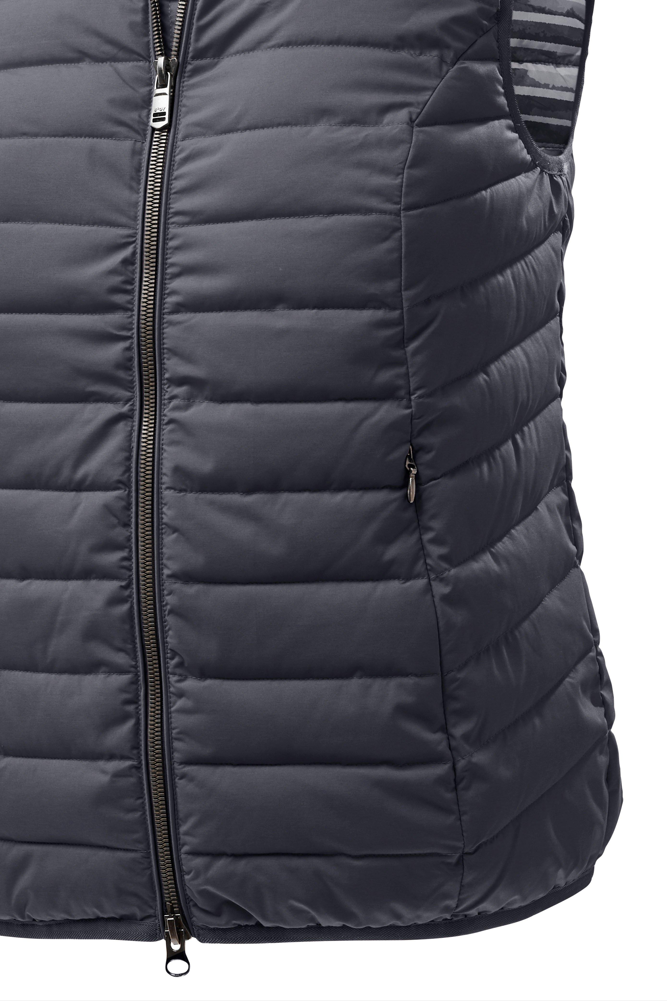 Steppweste mit Stehkragen und 2-Wege-Zipper