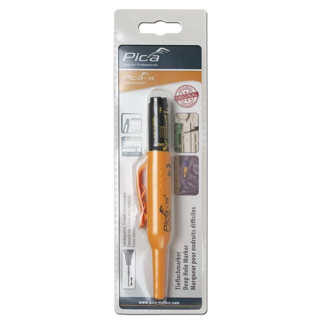 Pica 150/46 Markeerstift voor diepe gaten zwart - PI15046
