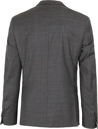 Suitable Kostuum Toulon Wol Check Grijs Bruin SPE223028TO36ST-940 kopen
