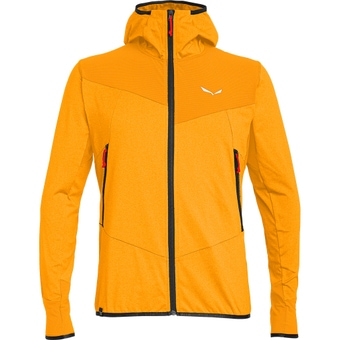 Salewa Agner Hybrid Polarlite Durastretch Hooded Fleecejacke Turmeric Melange Herren