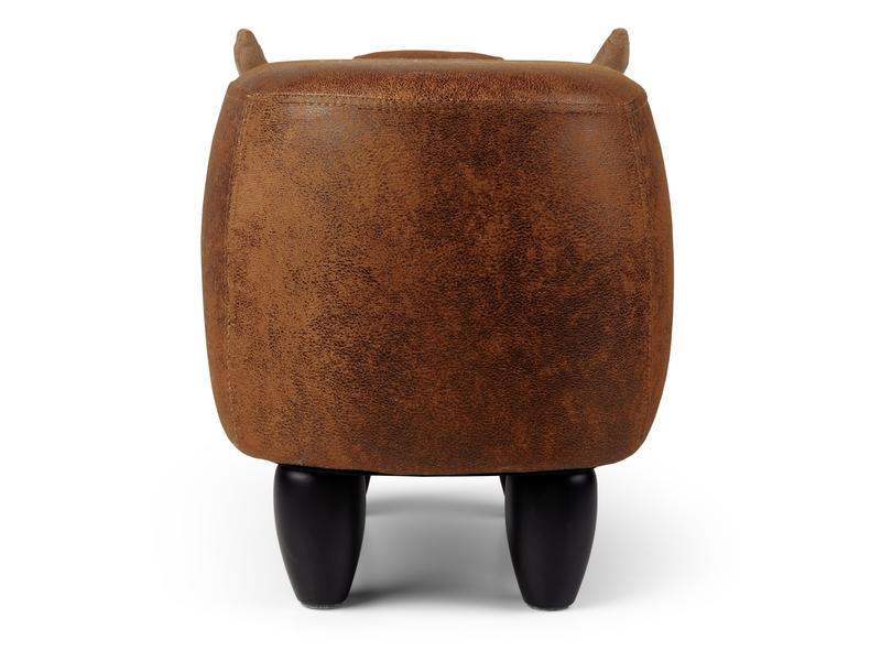 zoosy Kinderhocker Kuh Bruna Braun Taburett in Kuhform
