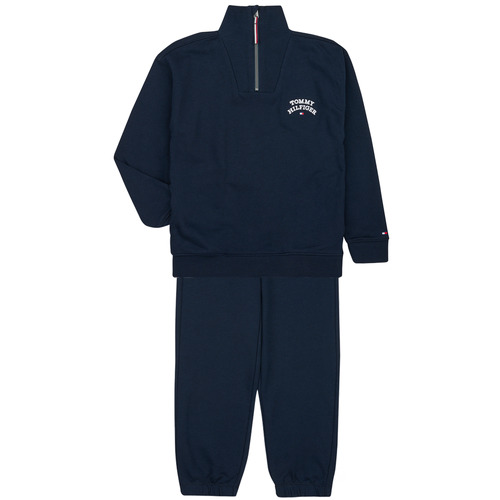 Tommy Hilfiger - TOMMY HILFIGER FLAG SWEATSET - Marine