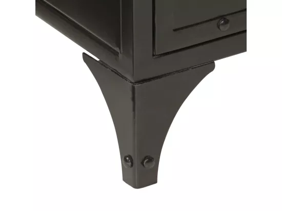 Armoire de salle de bain 40x30x60 cm fer et bois de manguier