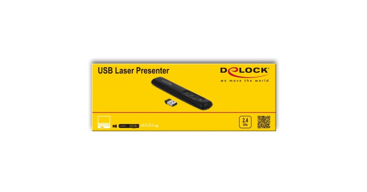 DeLOCKUSB Laser Presenter  (Zwart)