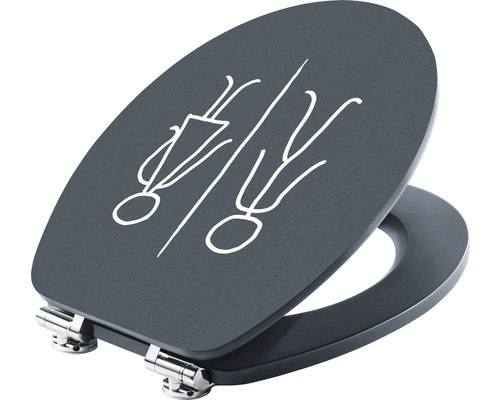 form&style toiletzitting voor dames en heren, matte afwerking, met soft-close mechanisme
