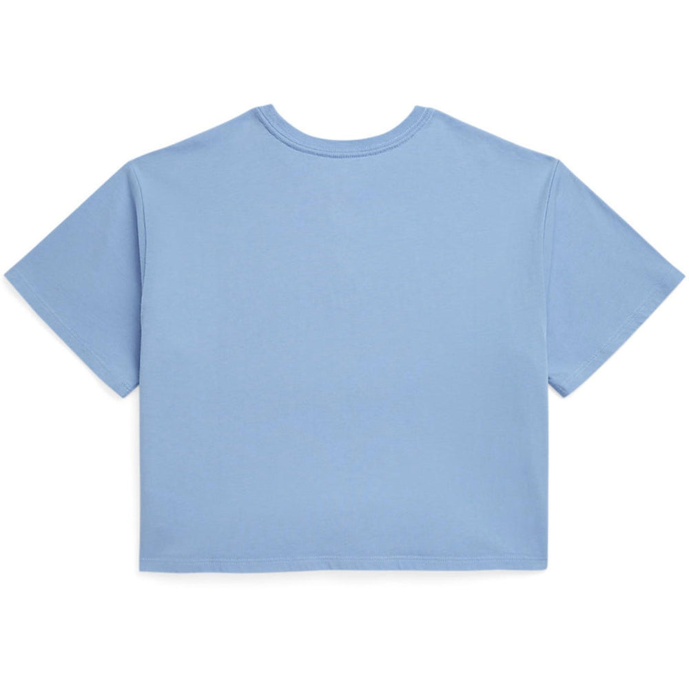 Køb Polo Ralph Lauren Chambray Blue Cropped T-Shirt