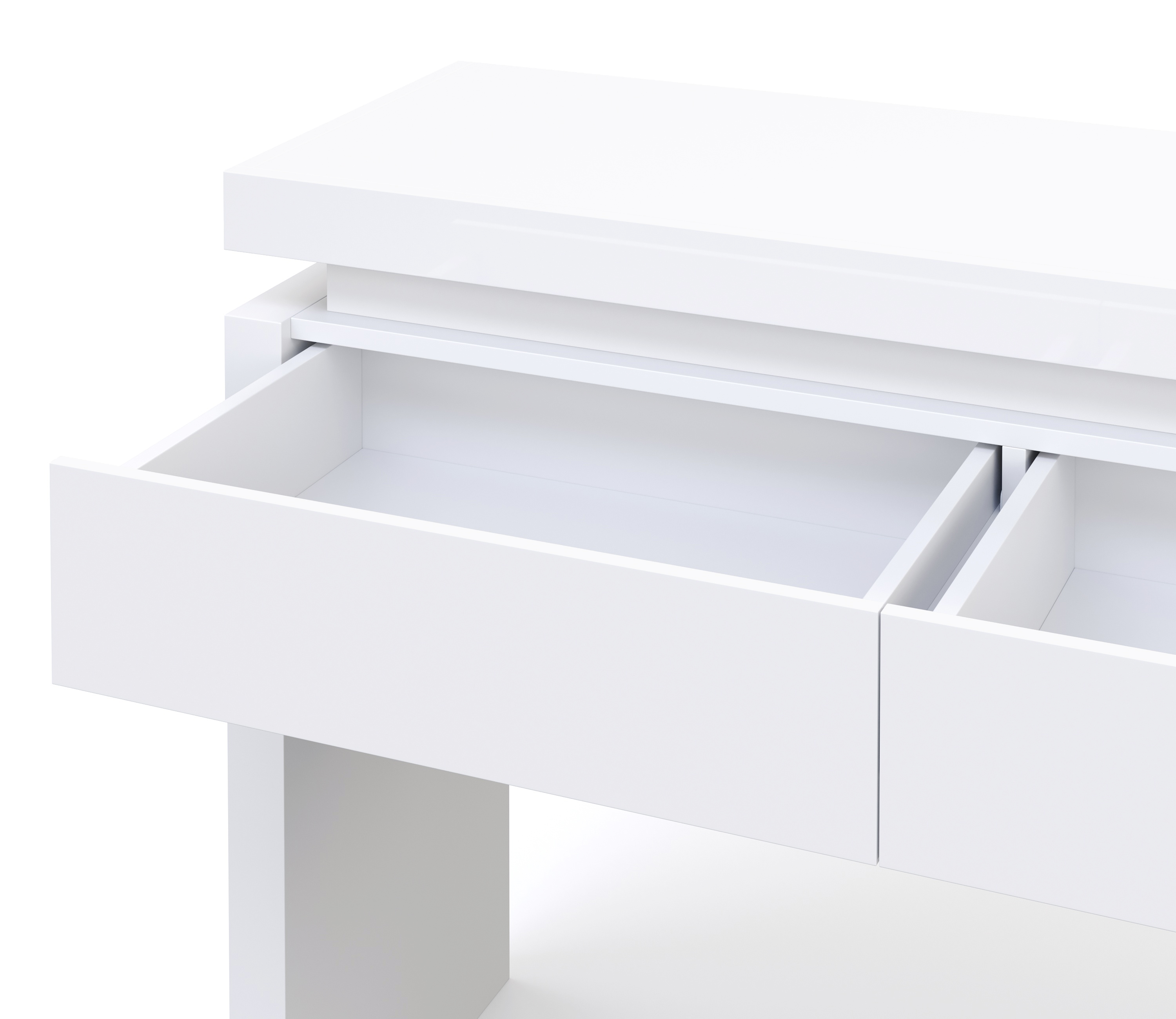 Konsolentisch LED FRANCO 120 x 83 cm weiss