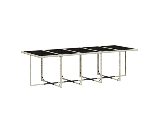 LES TENDANCES - Salon extérieur Salon de jardin-gris-10 places-275x106x73-461665