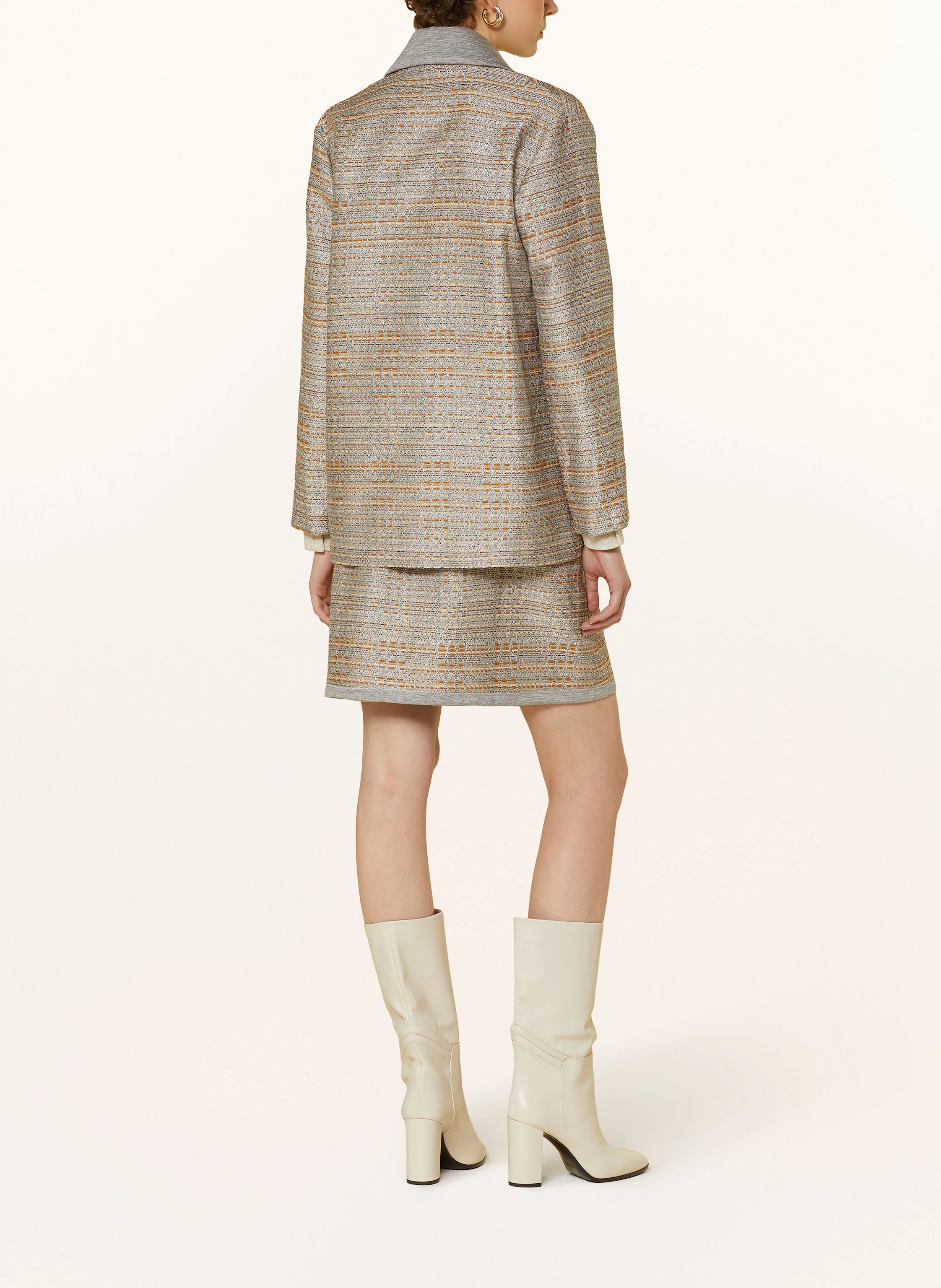 SEM PER LEI Tweed-Blazer mit Glitzergarn