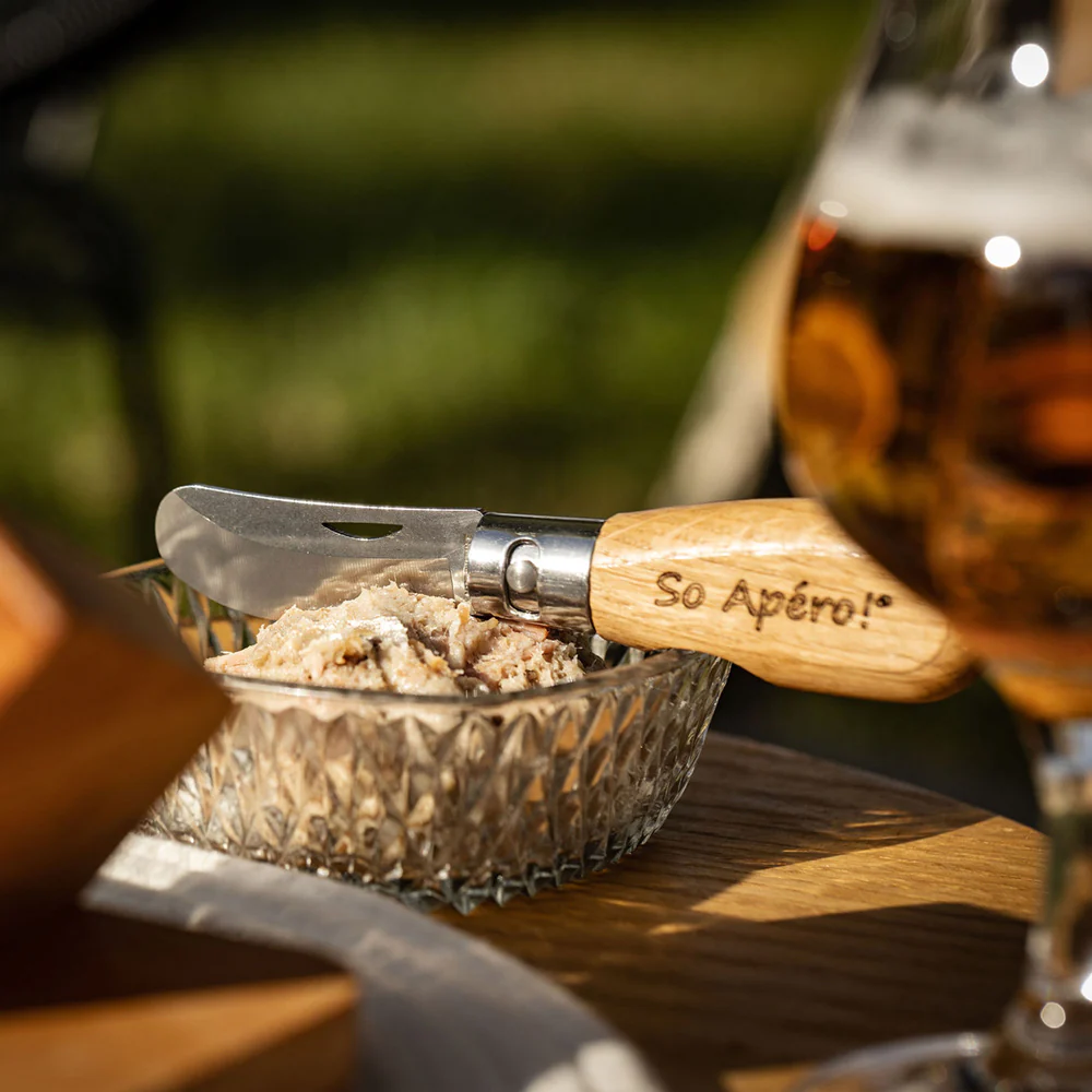Tartineur avec manche en bois d'olivier Roger Orfèvre