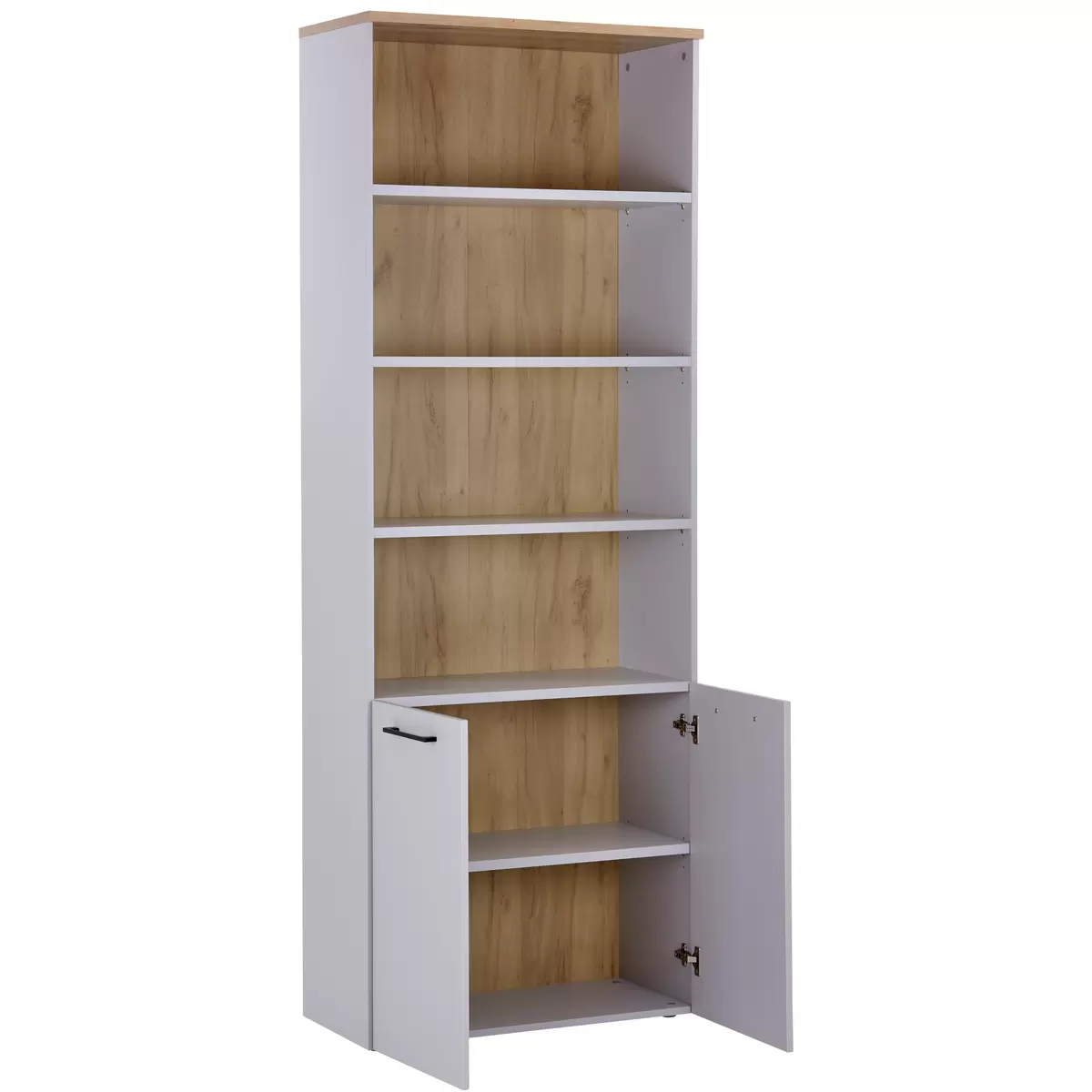 Aktenregal Kontor K3 hellgrau,Eiche