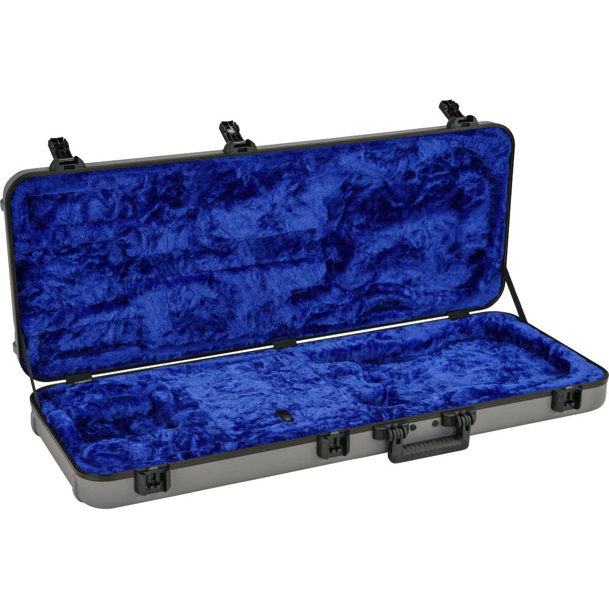Fender Deluxe Molded Strat/Tele Case zilver+blauw