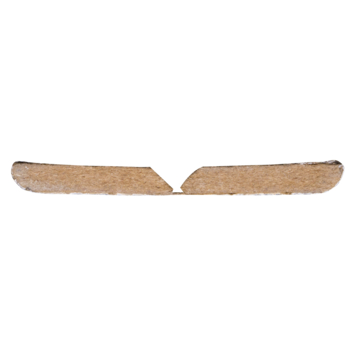 Agnes vouwhoek MDF wit stuc 24x24 mm 260 cm
