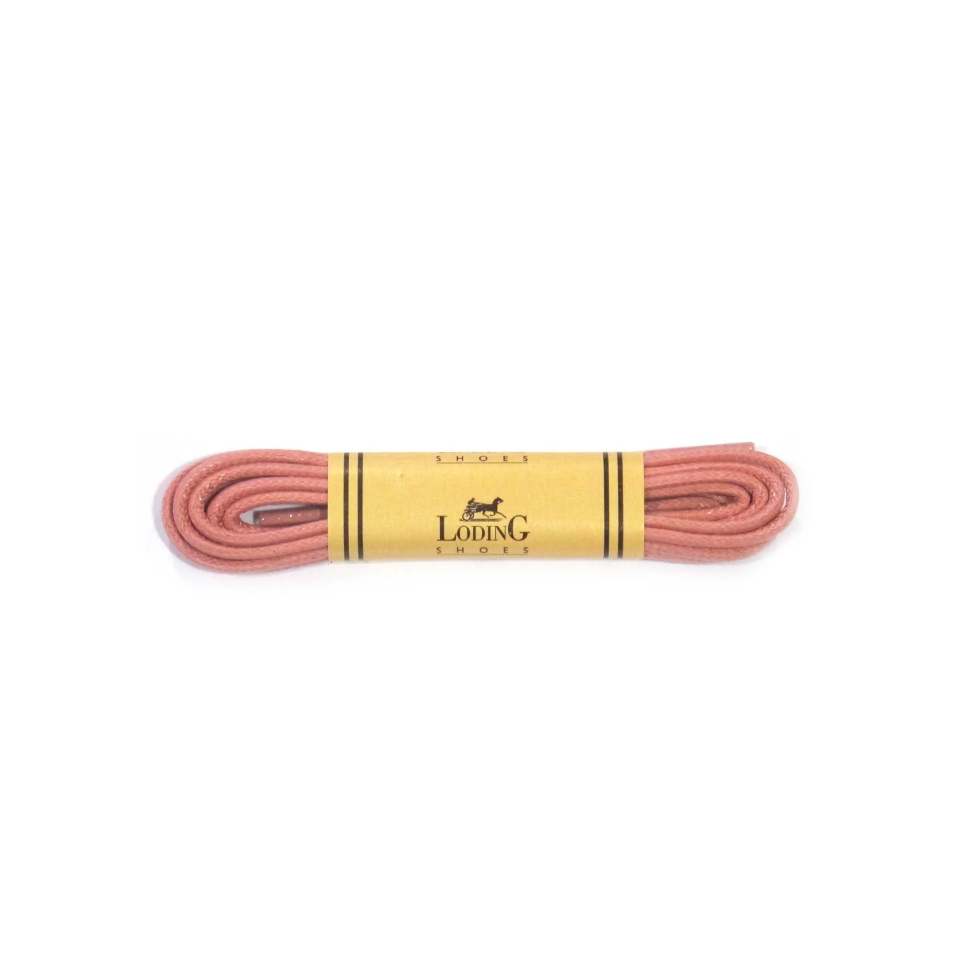 Lacets rose ronds en coton ciré
