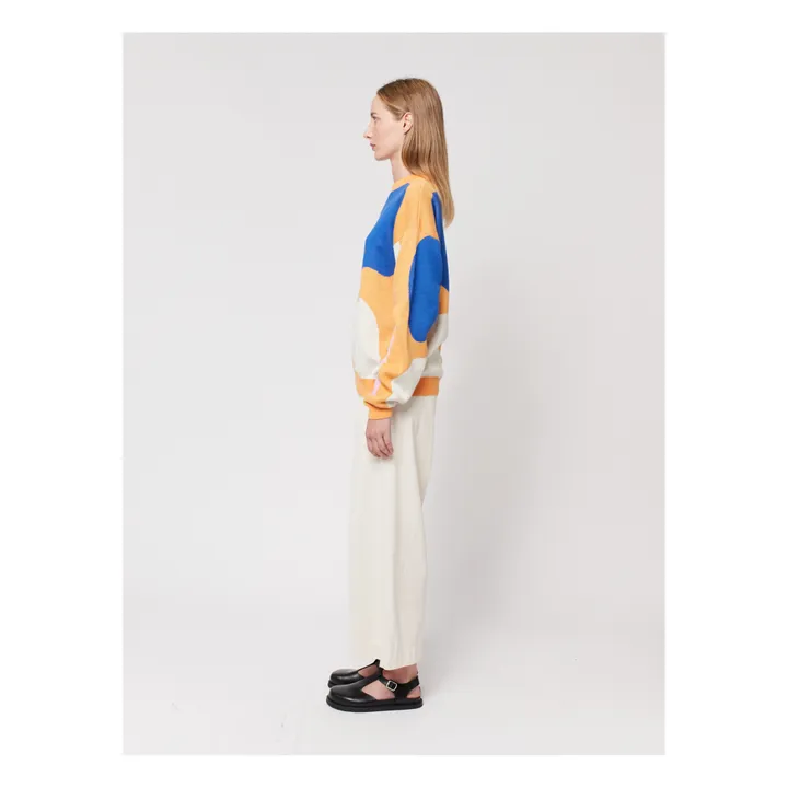 Bobo Choses Pull Jacquard Patch - Collection Femme  | Orange