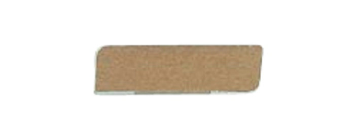 Forkantliste hvid 1 rund kant - 9 x 33 x 3000 mm
