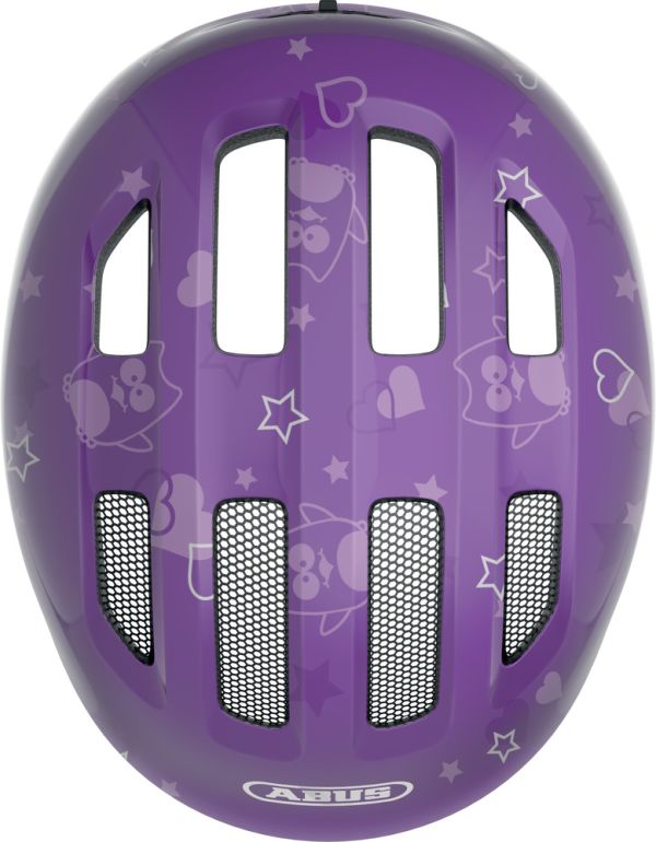 Abus Smiley 3.0 Cykelhjelm, Purple Star Shiny
