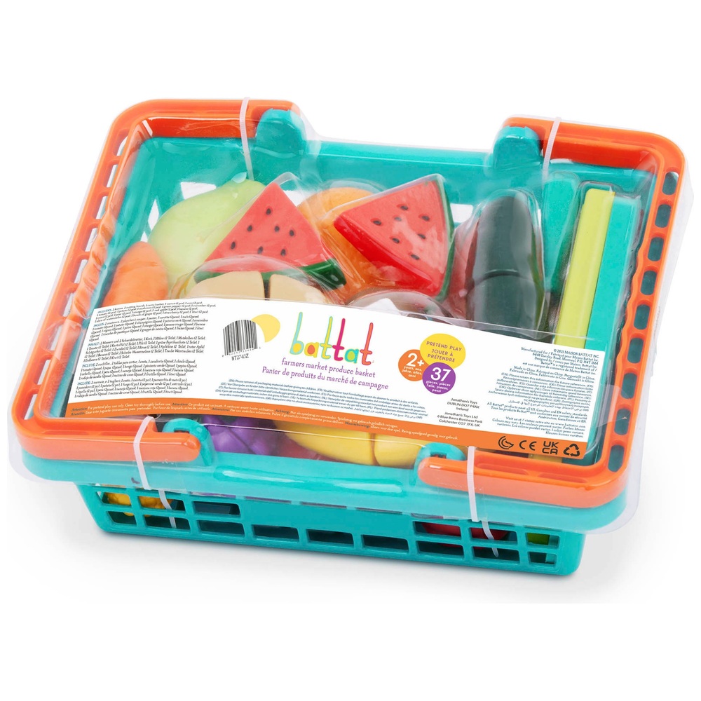 Gemüsekorb vom Bauernmarkt – Lebensmittel-Spielset mit Klettverschluss