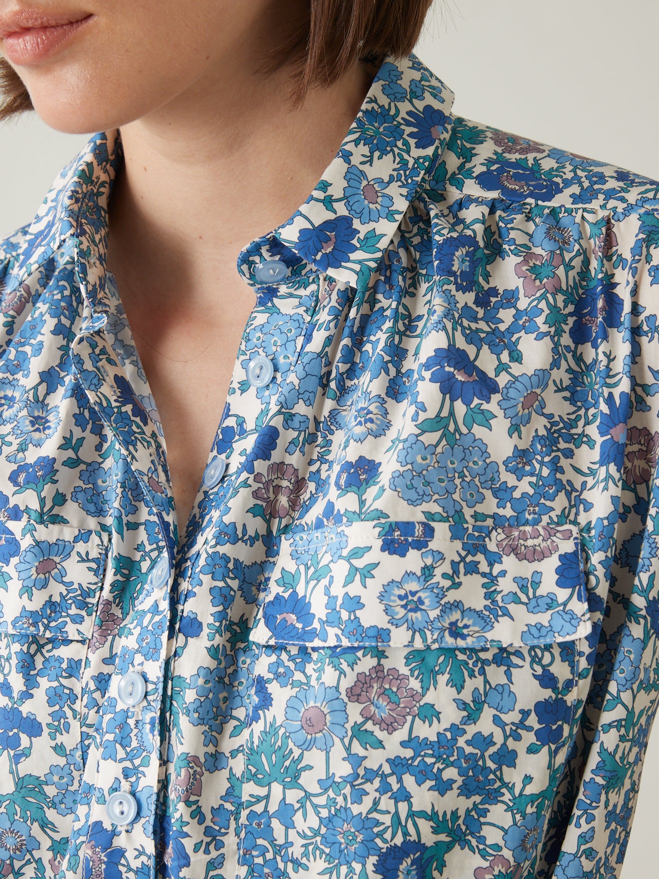 Robe col polo femme tissu Liberty - Limited Collection