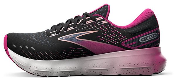 Chaussures Running Brooks Glycerin 20 Noir Rose Femme