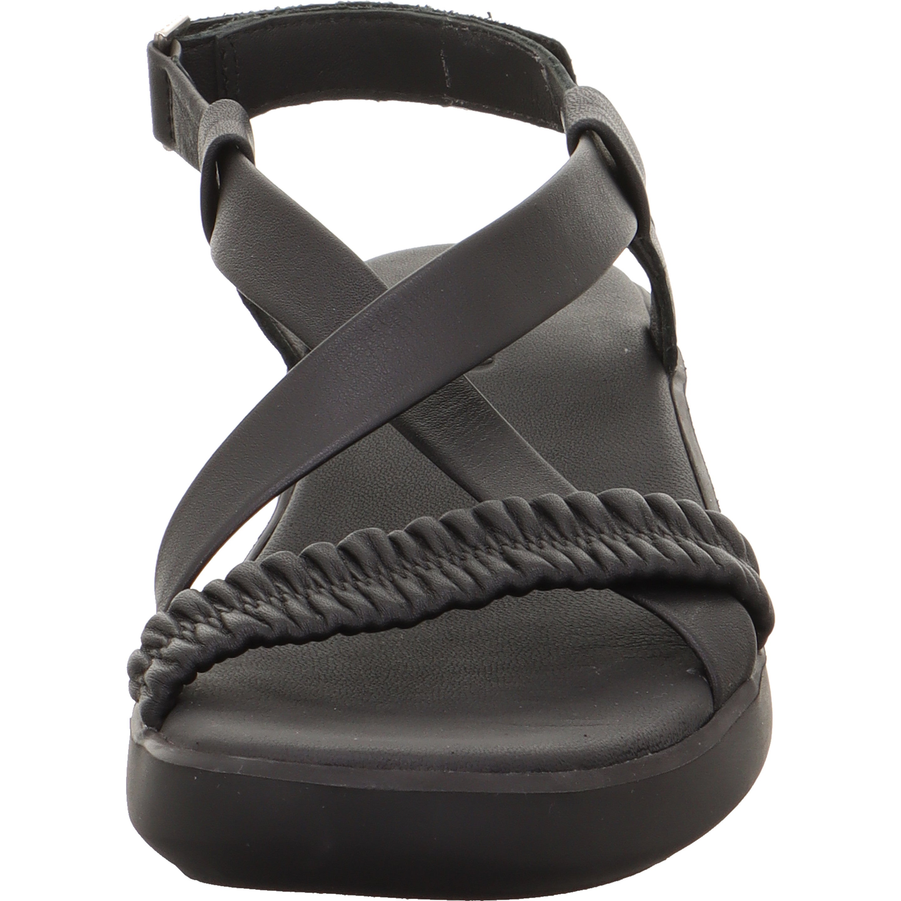 legero EASY Damen  Sandale mit Klettverschluss - Farbe: Schwarz - Größe: 38