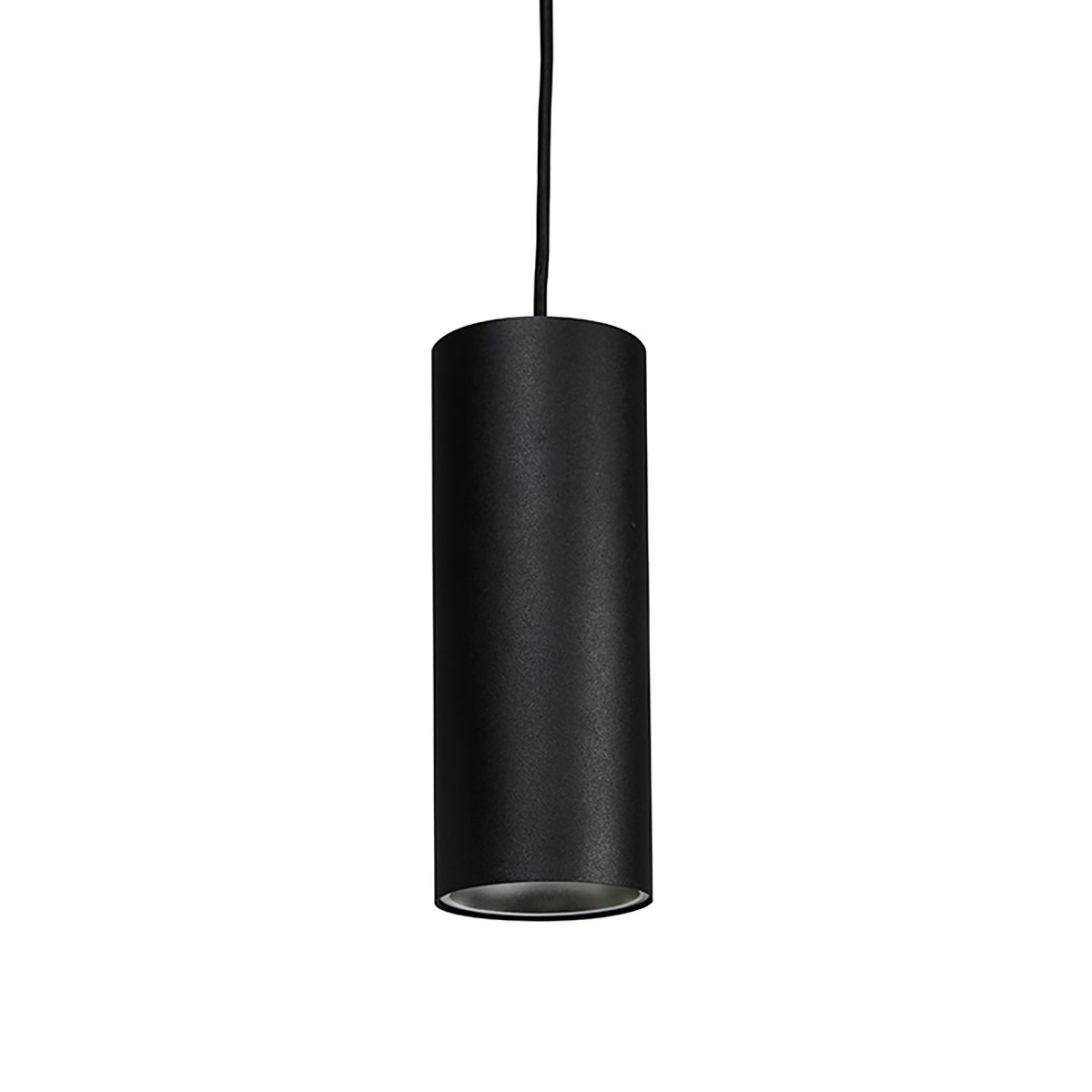 Design hanglamp zwart incl. rail adapter 3-fase - 3-Phase Tubo