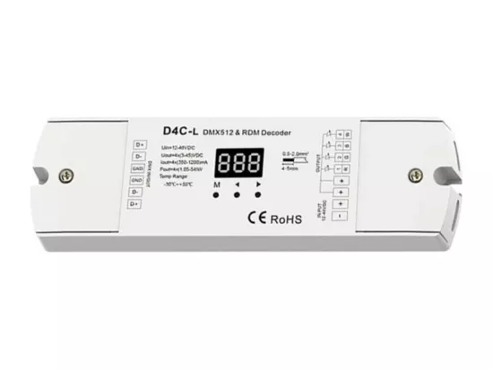 Décodeur DMX512 & RDM de 12-48V DC 350-1200mA 4 Canaux RGB/RGBW