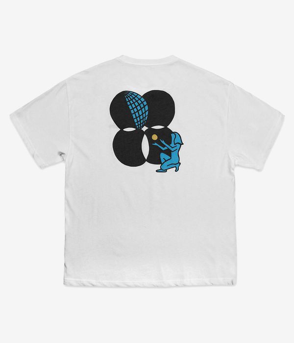 Blue Flowers Global T-Shirt (white)