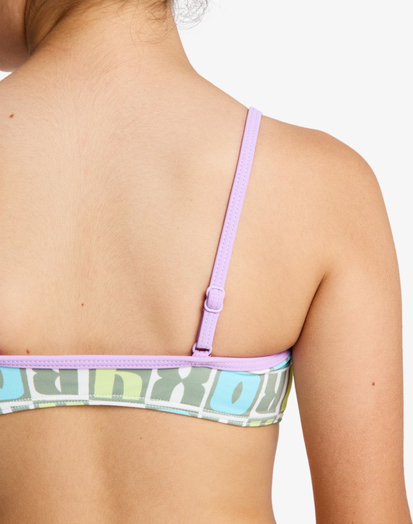 Letter Up Set Ensemble bikini bralette deux pièces Vert Filles 6-16 ans