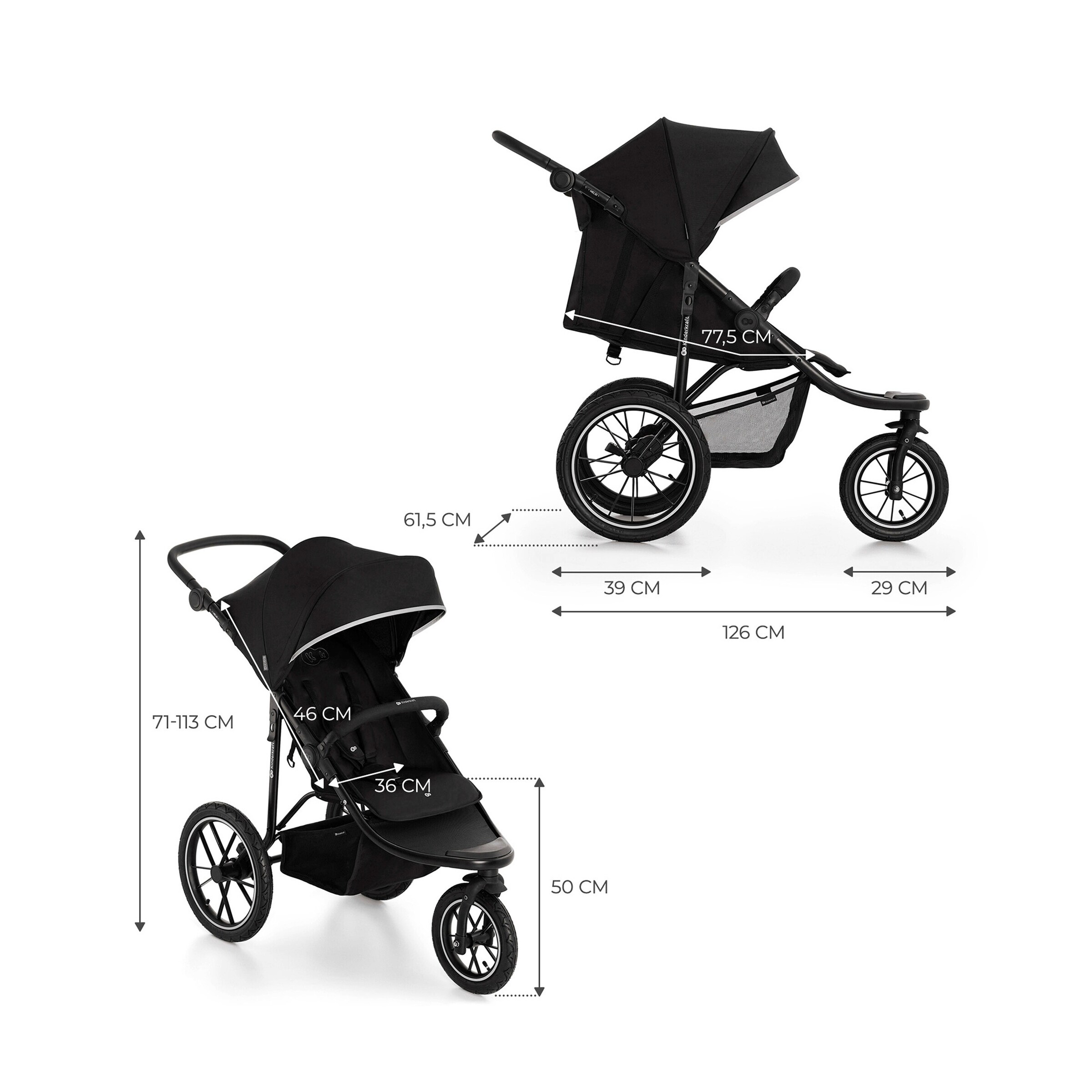 Kinderkraft Sportwagen HELSI 2 black