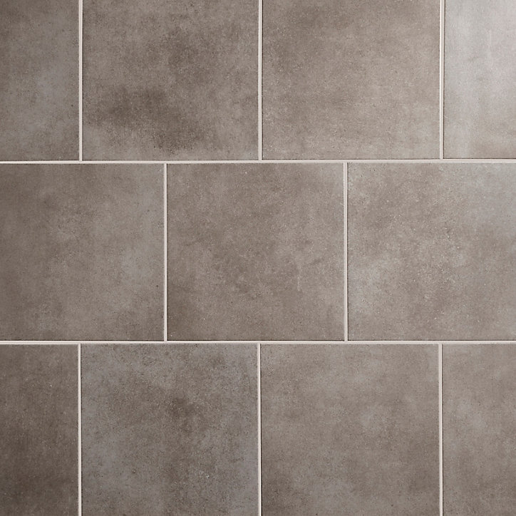 Carrelage sol gris 42,6 x 42,6 cm Konkrete