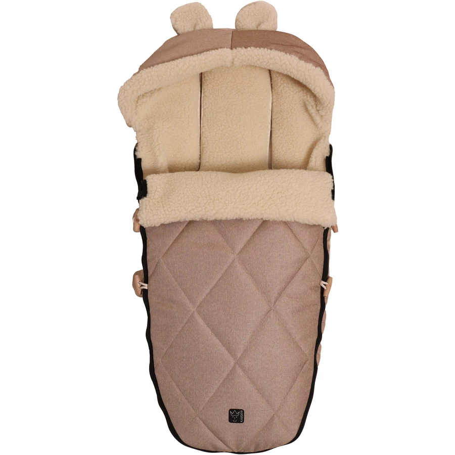 Kaiser Winterfußsack XL EARS WOOL sand melange