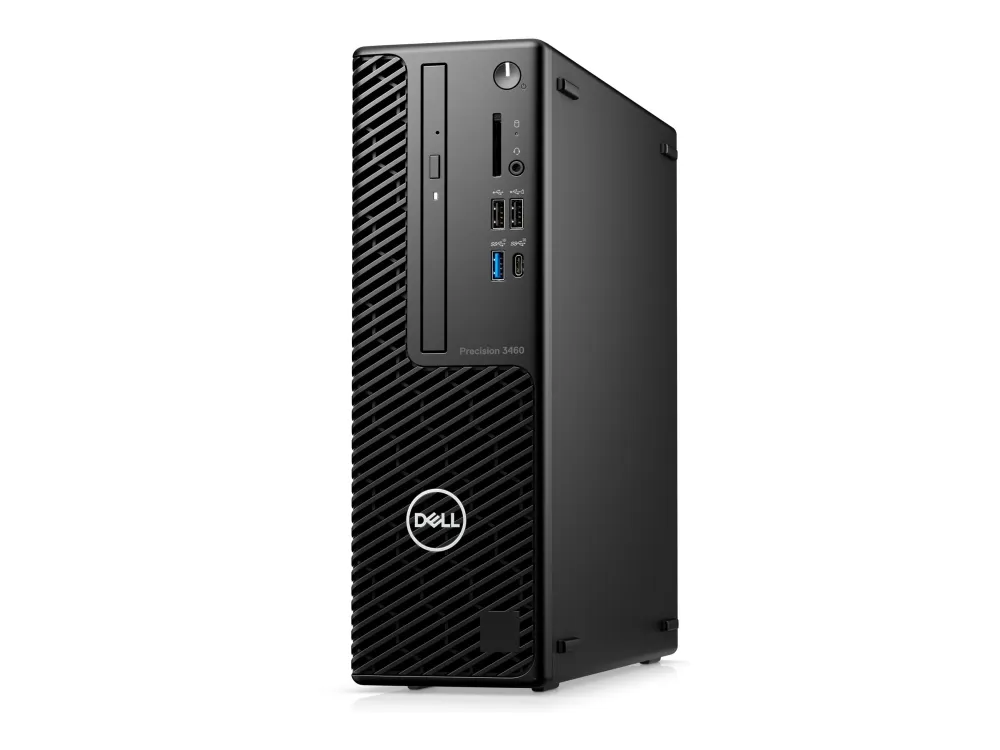 Dell Precision 3460 Small Form Factor - SFF 1 x Core i7 i7-14700 / op til 5.4 GHz - vPro Enterprise - RAM 16 GB - SSD 512 GB - NVMe, Class 40 - Quadro T1000 - Gigabit Ethernet - Win 11 Pro - skærm: ingen - sort, sort (tastatur) - BTP - med 3 års Basi