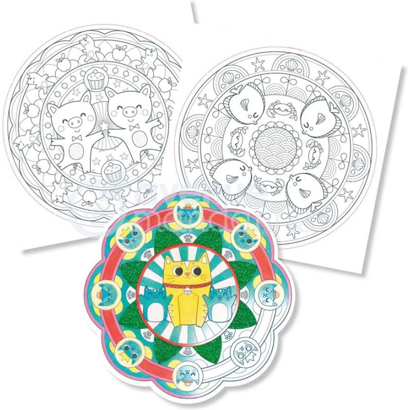 Graffy Pop Mandala, Animaux - Bleu
