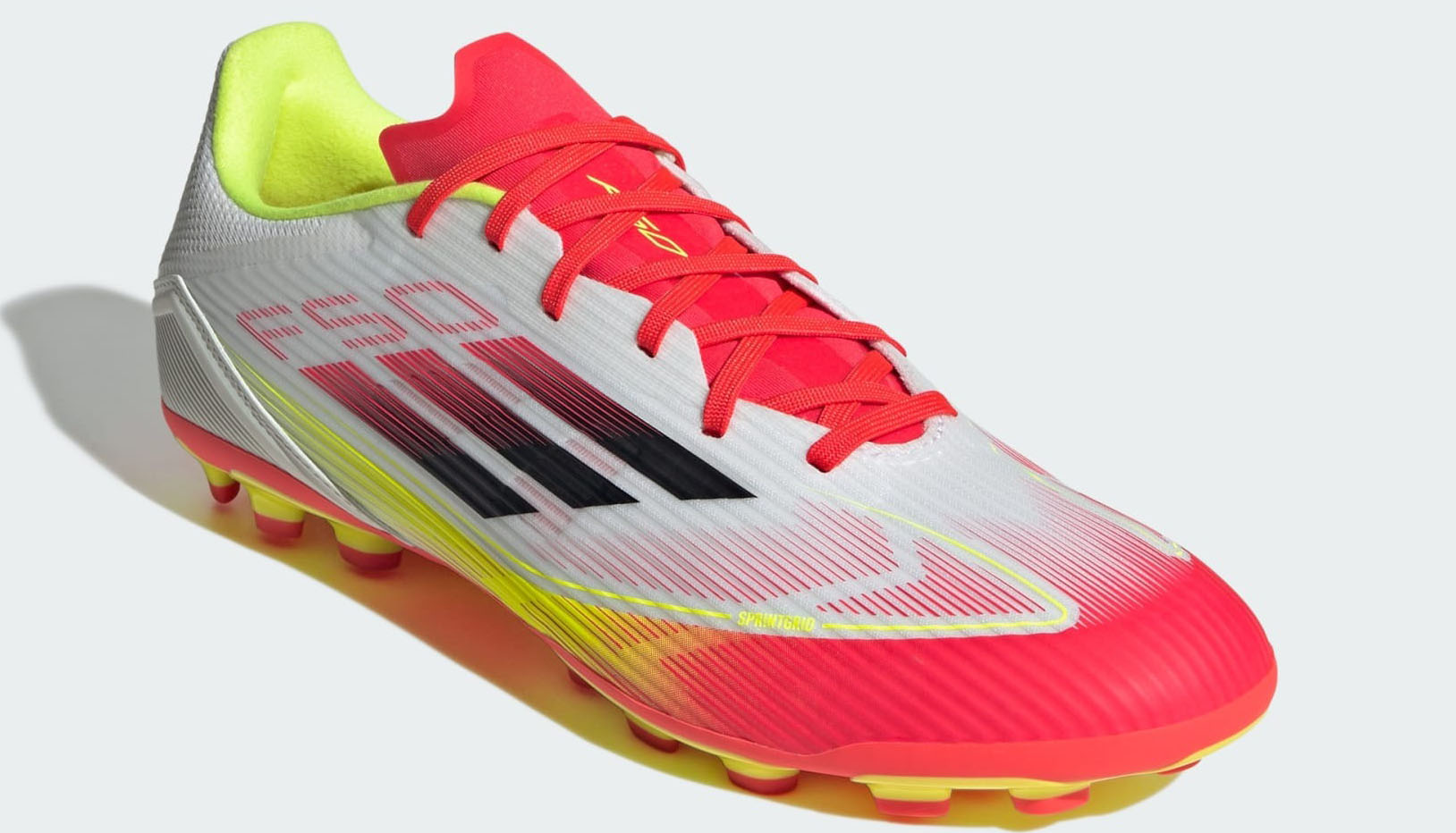 F50 League 2G/3G AG Cloud White/Core Black/Solar Yellow