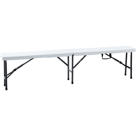 Foldbar bænk - hvid