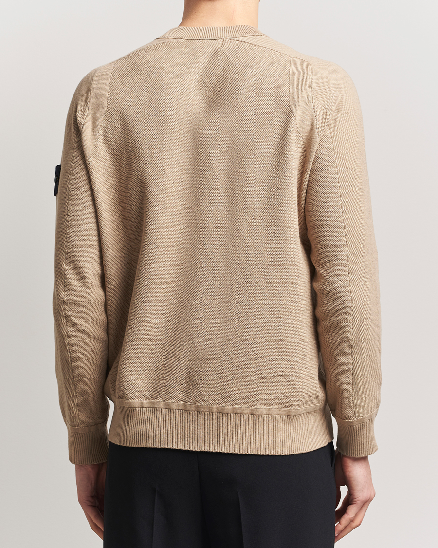Stone Island Micro Stitch Organic Cotton Crew Biscuit