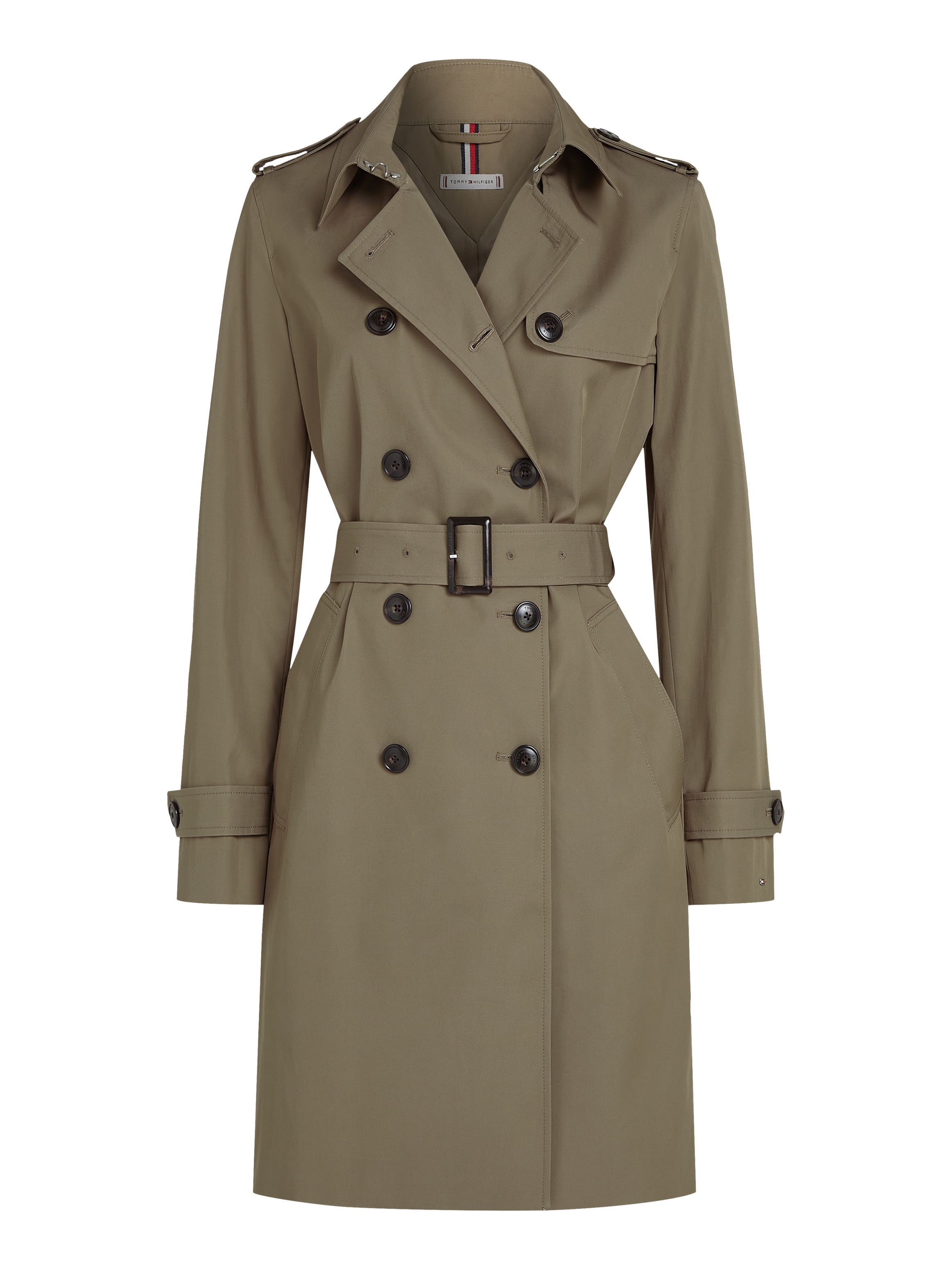Tommy Hilfiger Trenchcoat »COTTON DB SLIM FIT TRENCH«, mit den typischen Trenchdetails