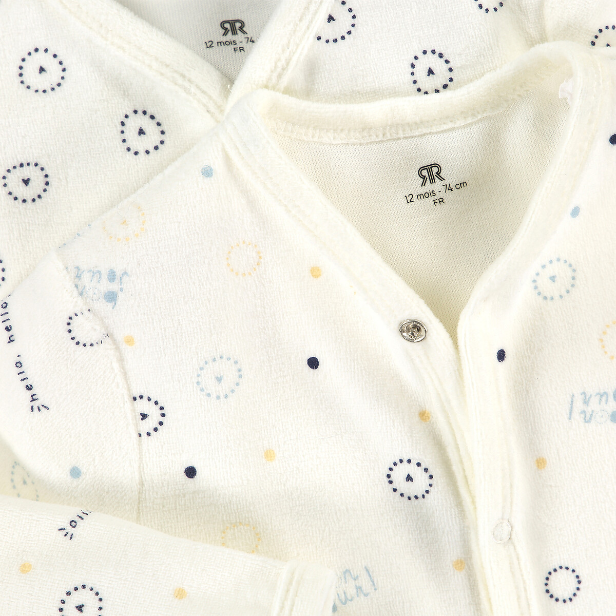 COLECÇÕES LA REDOUTE<br>Conjunto de 4 pijamas em fluweel