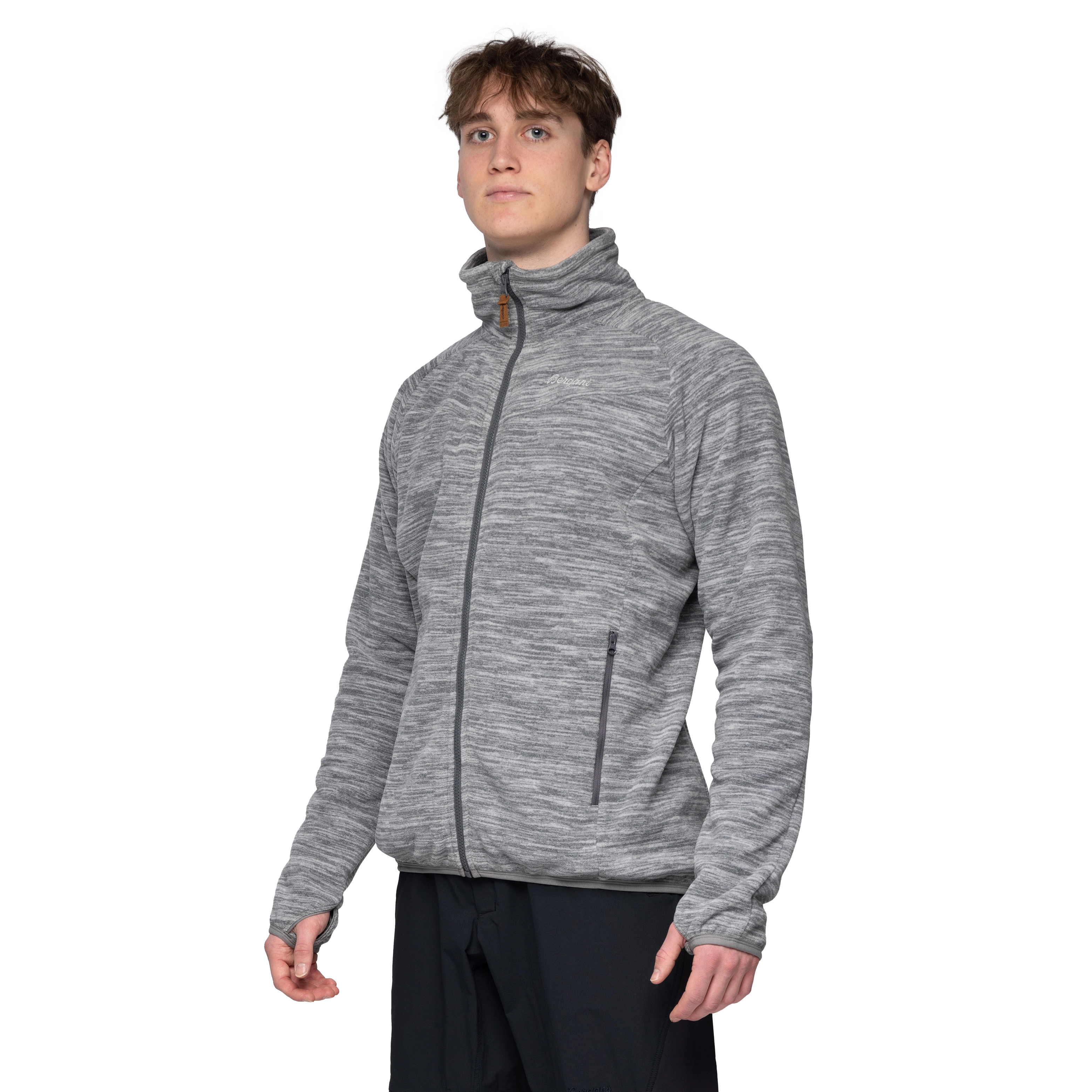 Hareid Fleece Jacket NoHood Aluminium
