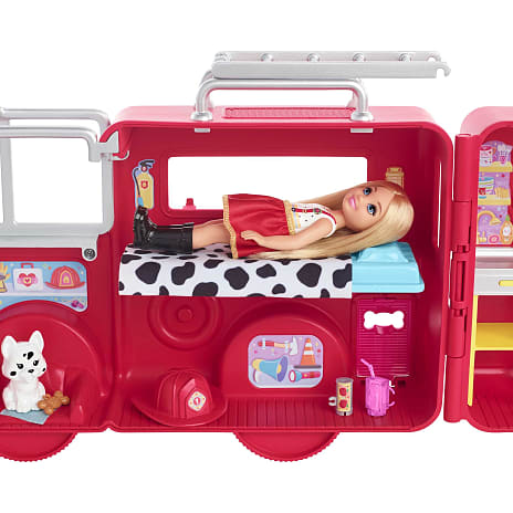Barbie Chelsea brandbilssæt
