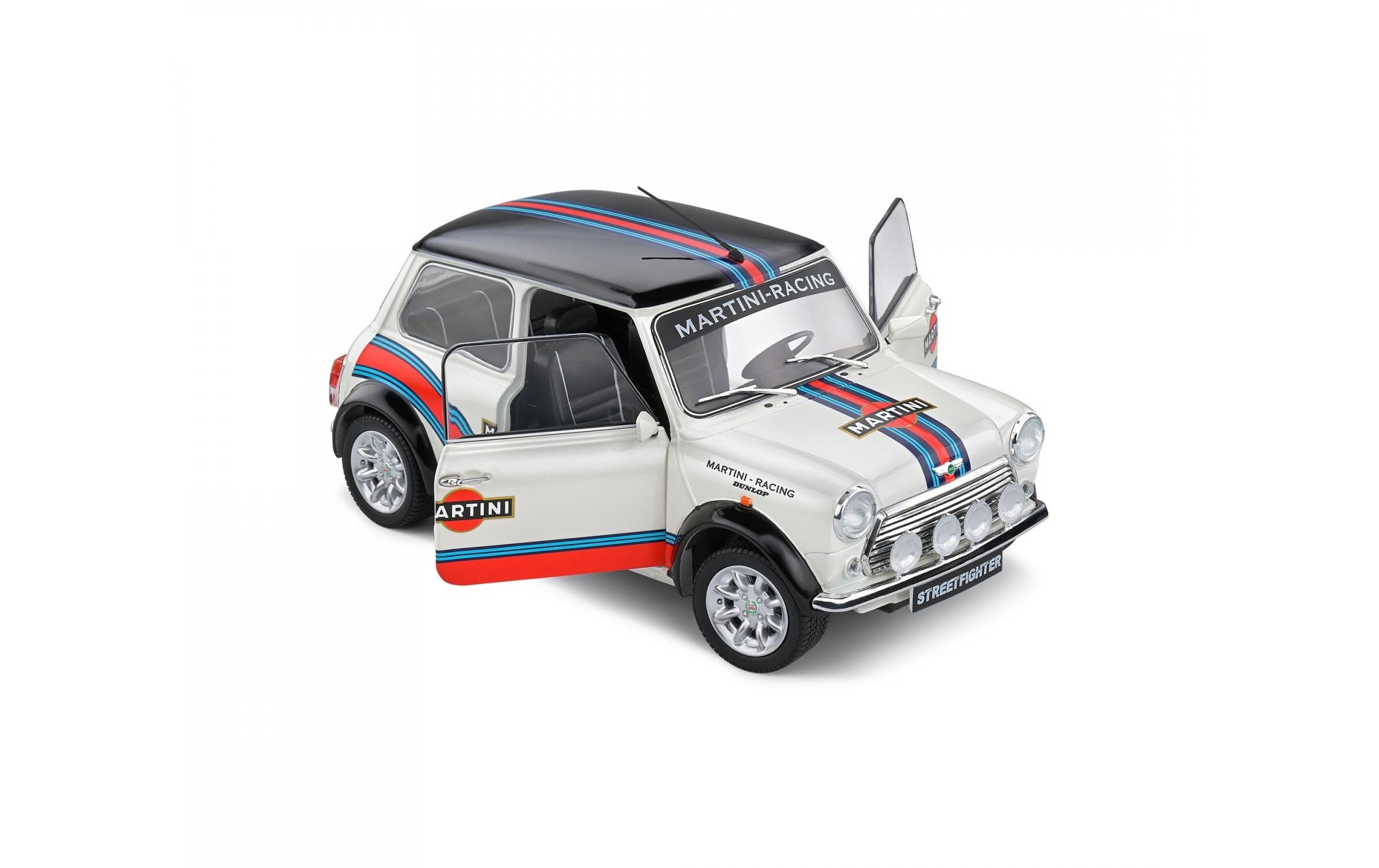 Sportwagen Mini Cooper Martini Evo, 1:18Detailgetreues Modellauto für Sammler im Massstab 1:18