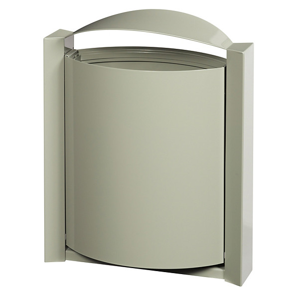 ROSSIGNOL Corbeille 40 L arkea murale - gris ciment