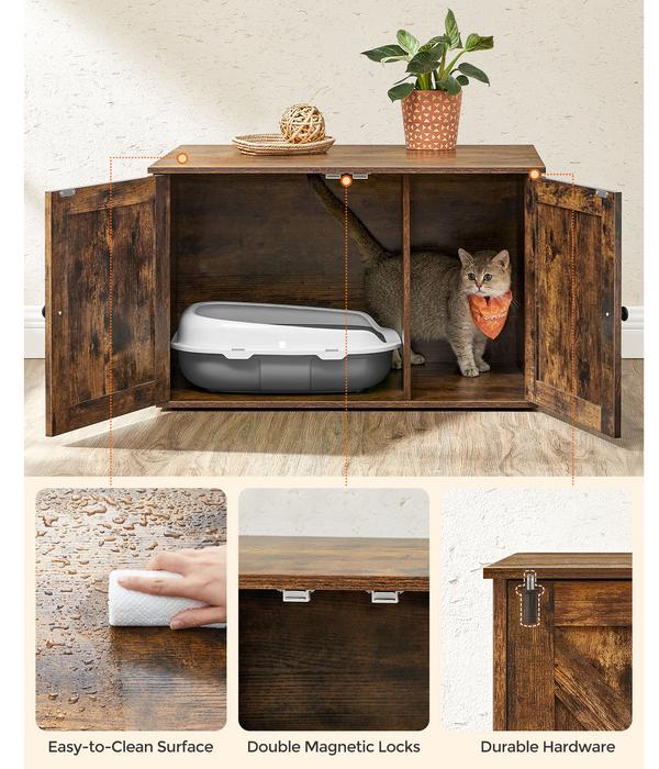 Feandrea Katzenklo-Schrank mit Türen, ca.