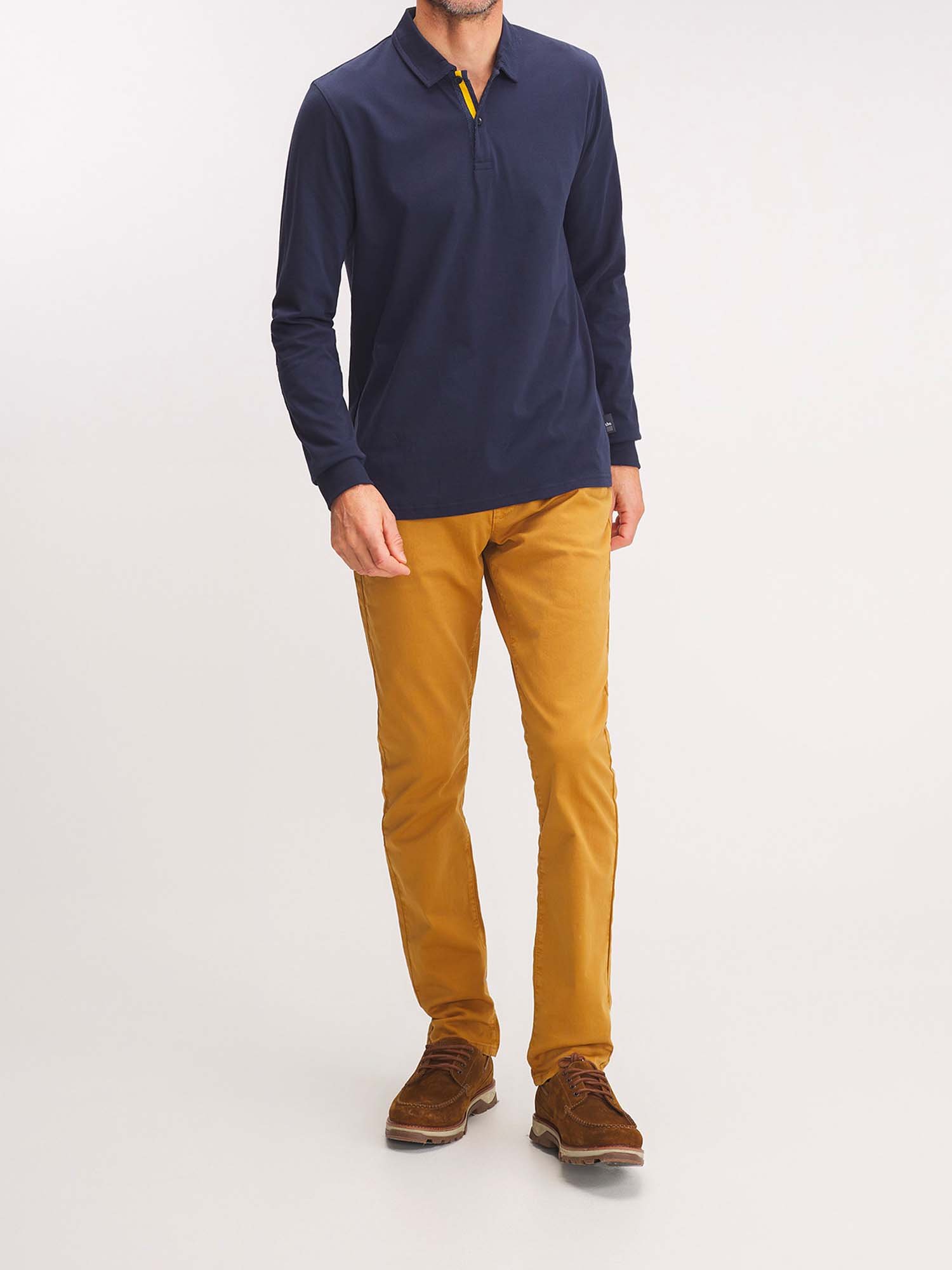 Polo Homme Manches Longues Marine