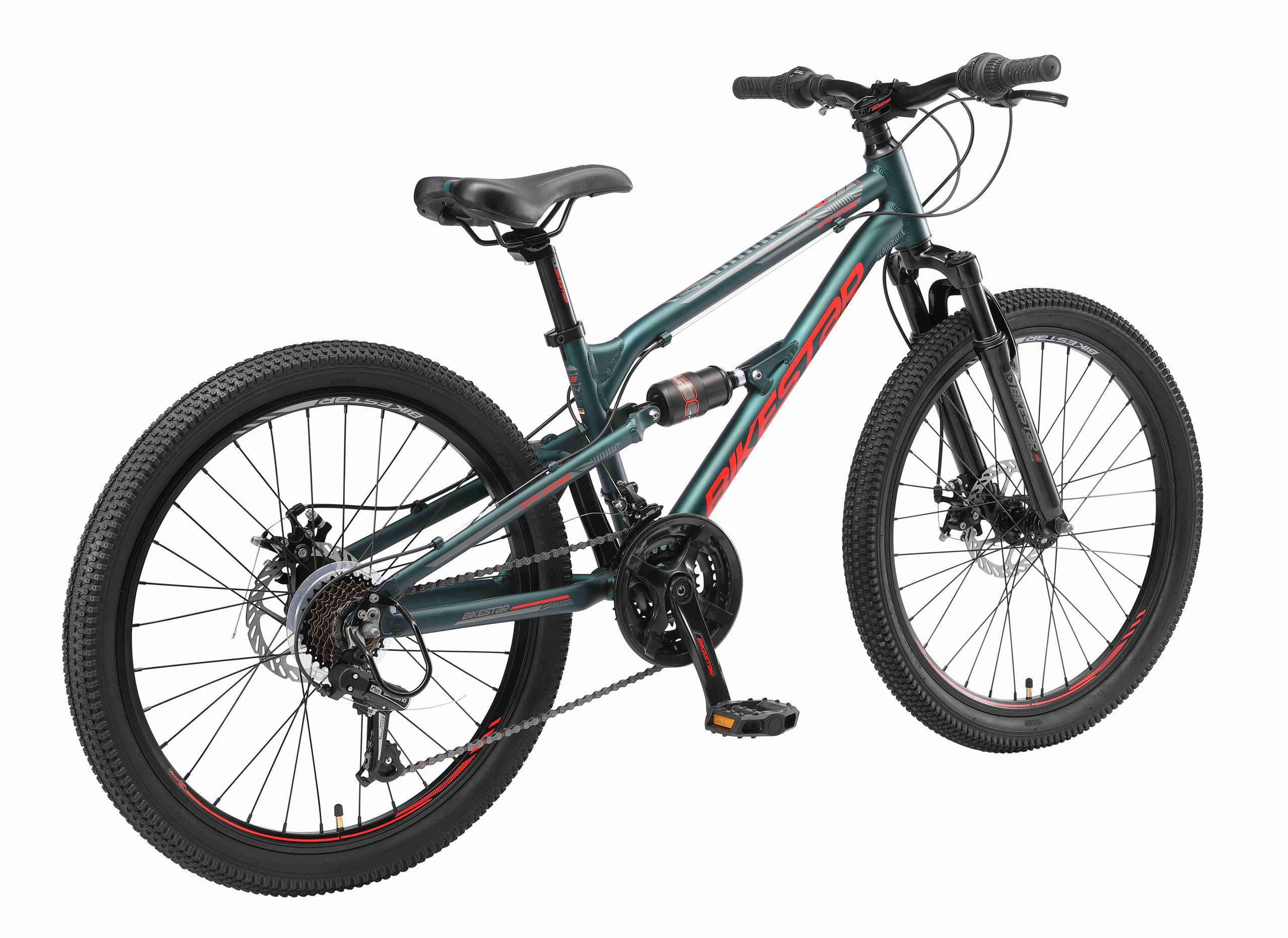 BikeStar MTB Fully kinderfiets 24 inch blauw