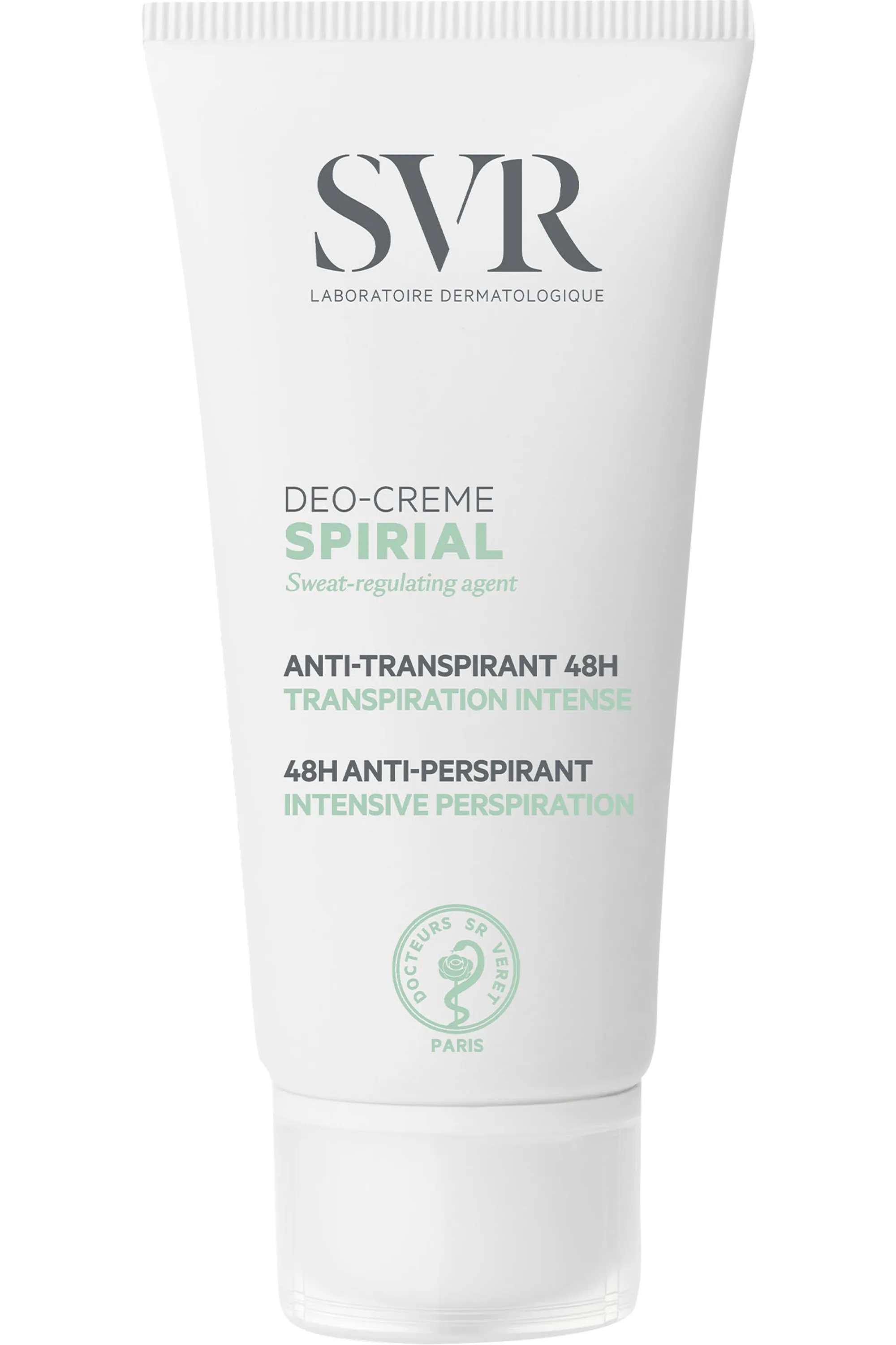 SVR Déo-crème anti-transpirant 48h multi-zones Spirial-50 ml