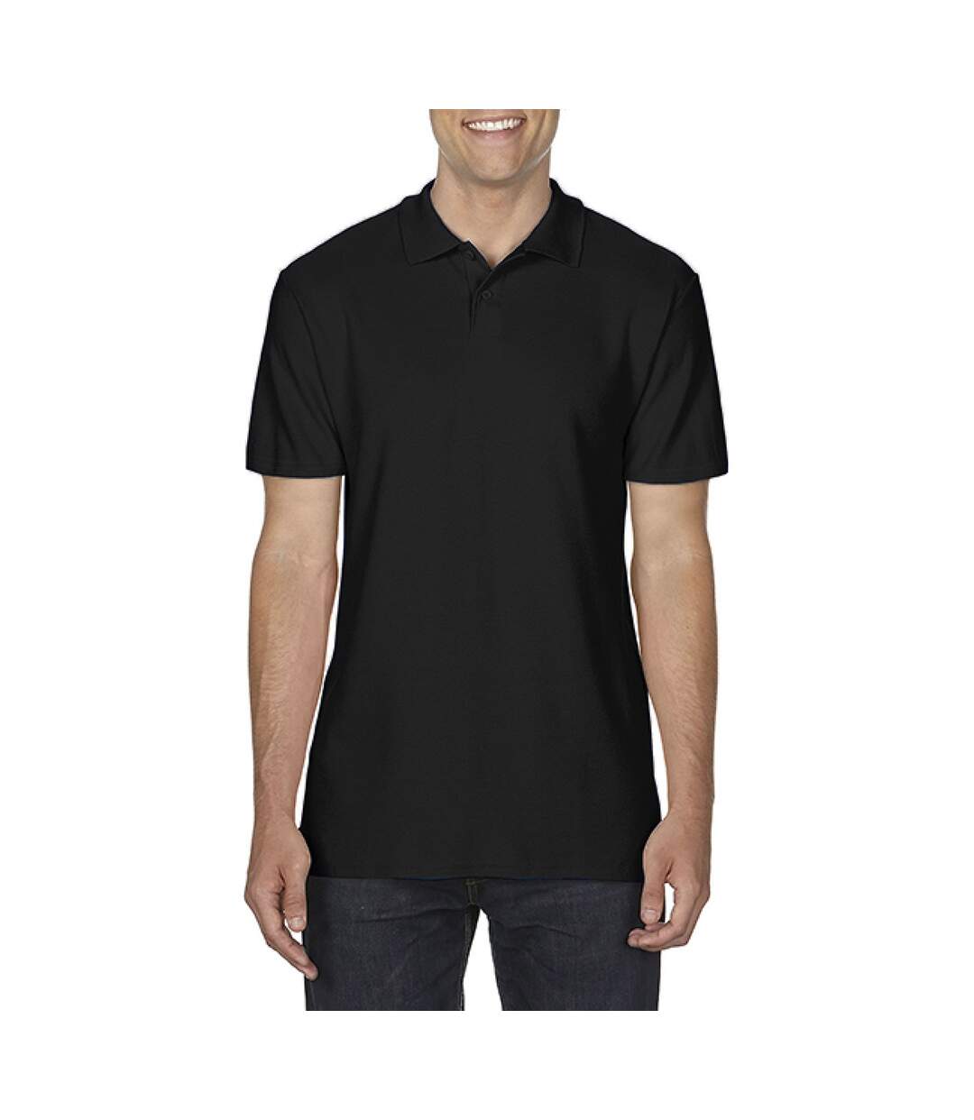 Gildan Softstyle - Polo - Homme (Noir) - UTBC3718