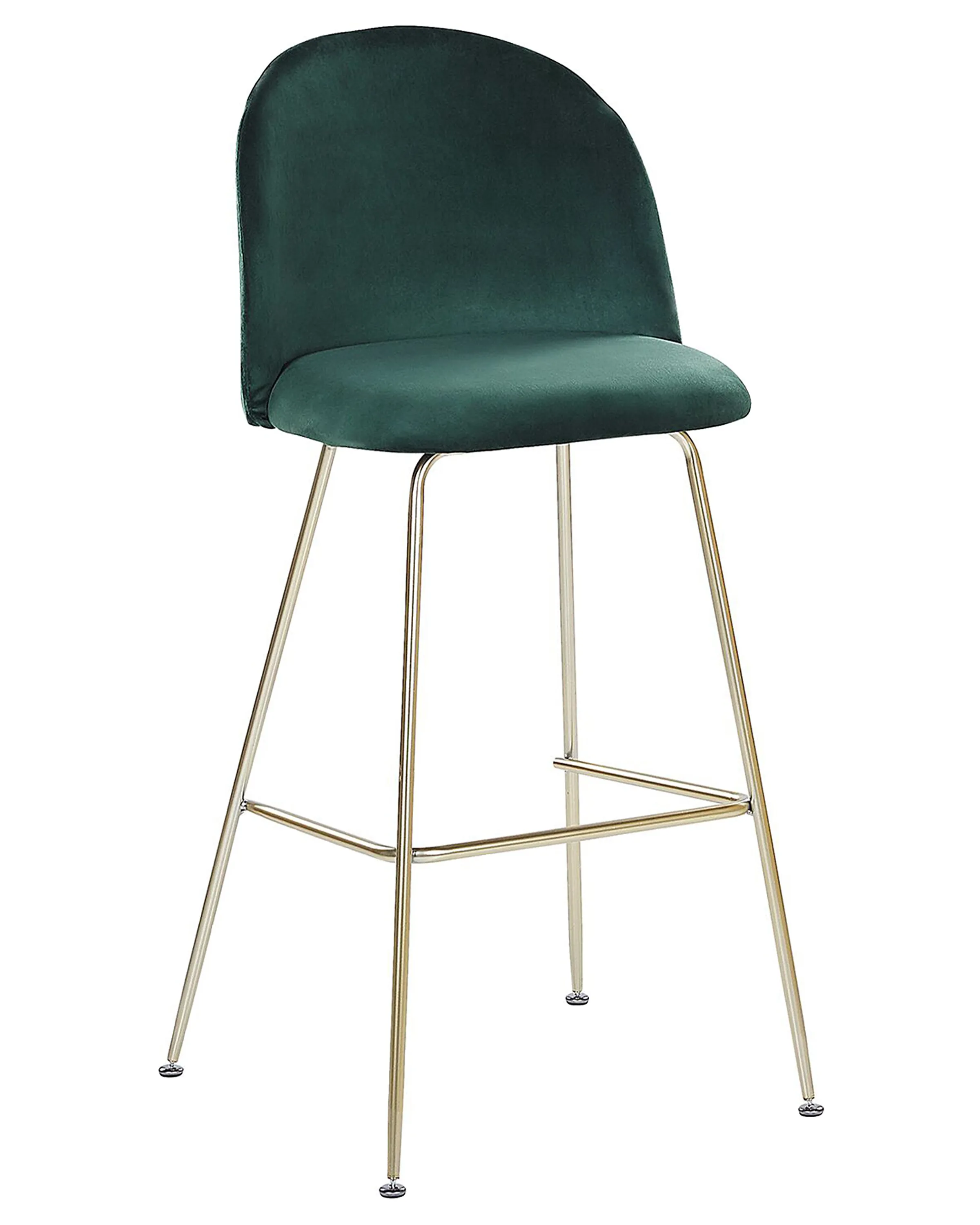 Set van 2 barstoelen ARCOLA Fluweel Smaragdgroen