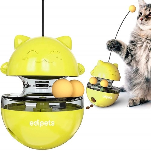 Brinquedo interativo para gatos Edipets amarelo